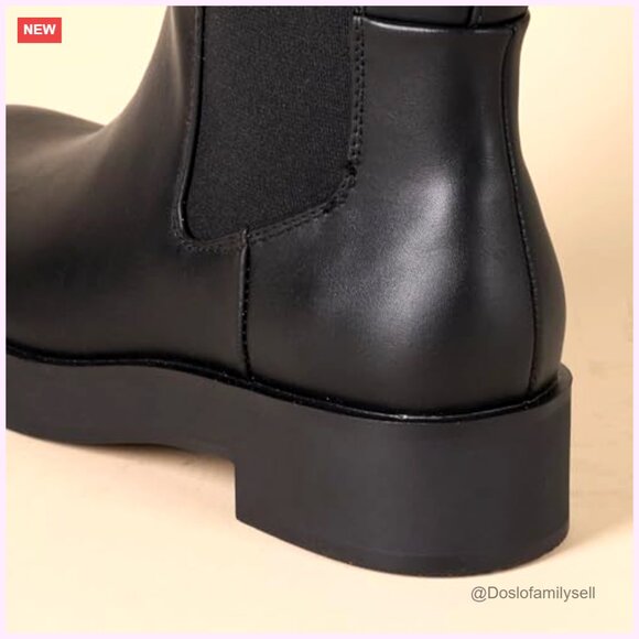 Women's Tall Gusset Boots with Memory Foam Insole, 14-Inch Shaft, Non-Slip Sole - Picture 2 of 5